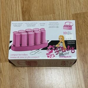 Conair Flirty Girl Compact Hot Rollers - Pink